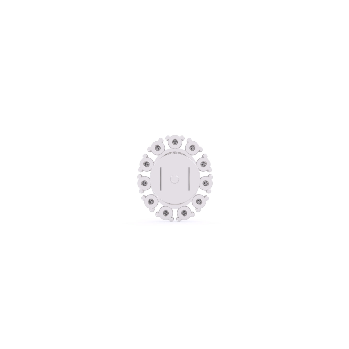 Glamorous Cluster Halo Studs Earrings